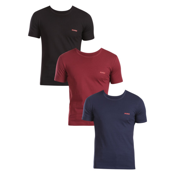 3PACK t-shirt för herrar HUGO multicolour (50480088 966)