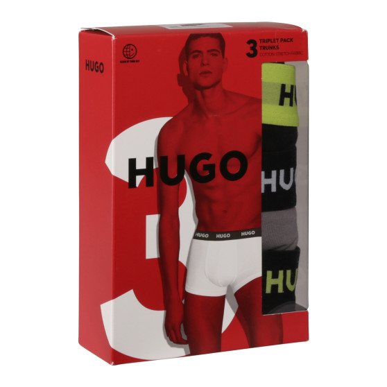 3PACK Boxershorts för herrar HUGO multicolour (50517878 986)