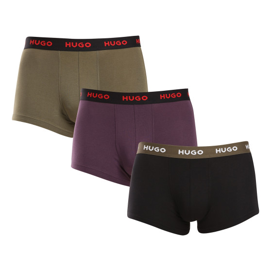 3PACK Boxershorts för herrar HUGO multicolour (50517878 987)