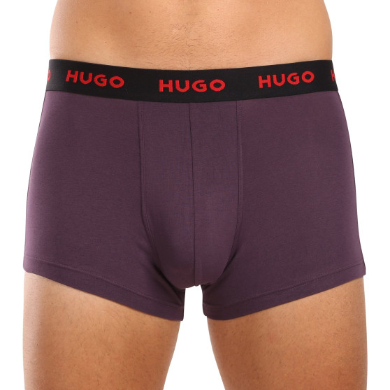 3PACK Boxershorts för herrar HUGO multicolour (50517878 987)