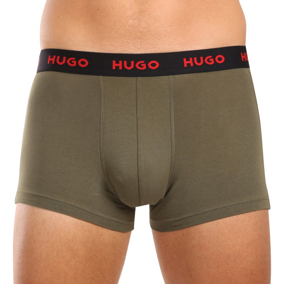 3PACK Boxershorts för herrar HUGO multicolour (50517878 987)