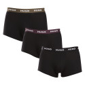 3PACK Boxershorts för herrar HUGO svart (50517878 988)