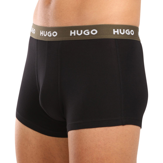 3PACK Boxershorts för herrar HUGO svart (50517878 988)