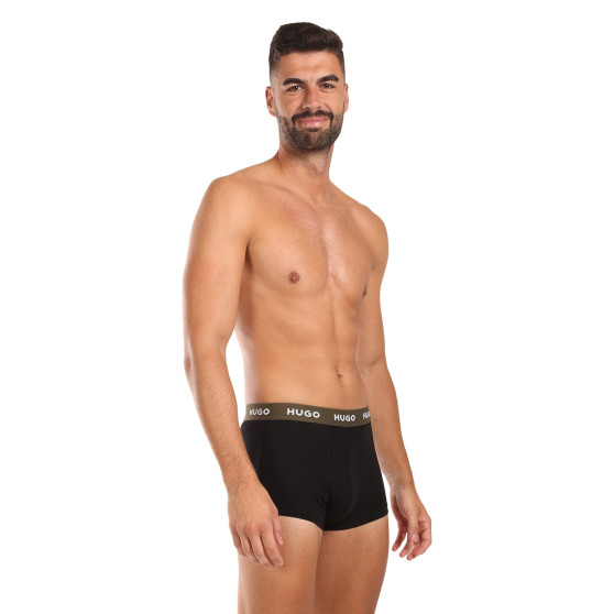 3PACK Boxershorts för herrar HUGO svart (50517878 988)