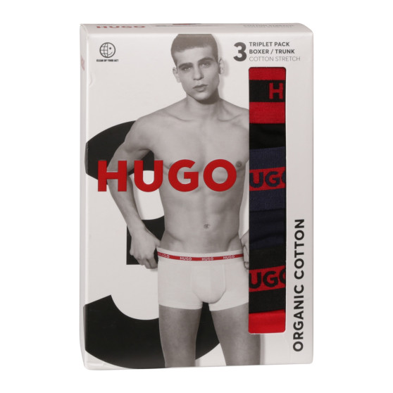 3PACK Boxershorts för herrar HUGO multicolour (50517883 960)