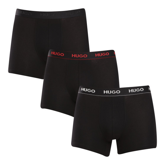 3PACK Boxershorts för herrar HUGO svart (50517886 991)