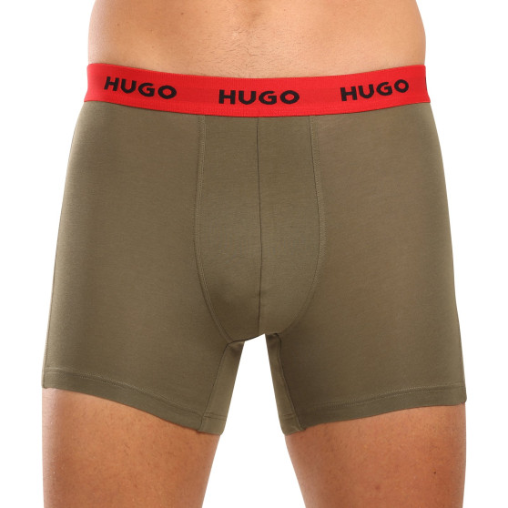 3PACK Boxershorts för herrar HUGO multicolour (50517887 984)