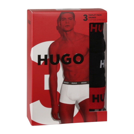 3PACK Boxershorts för herrar HUGO multicolour (50517894 980)