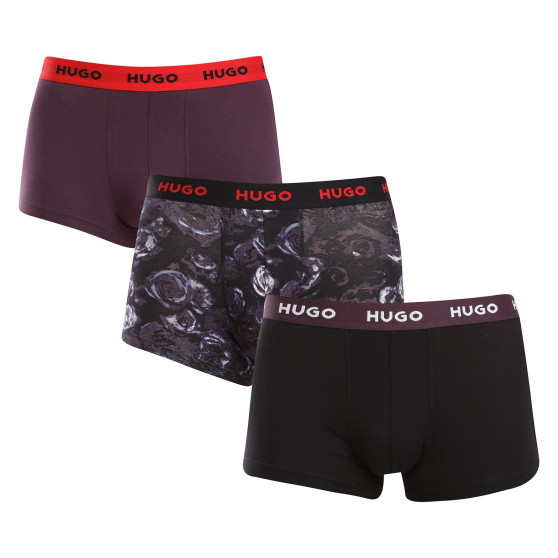 3PACK Boxershorts för herrar HUGO multicolour (50517894 982)