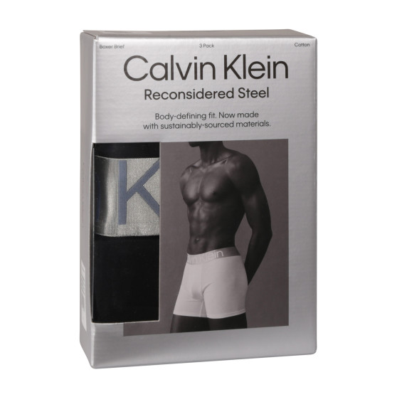 3PACK Boxershorts för herrar Calvin Klein svart (NB3131A-PZE)