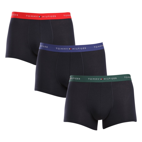 3PACK Boxershorts för herrar Tommy Hilfiger mörkblå (UM0UM02763 0WN)