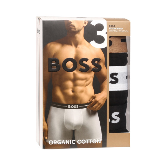 3PACK Boxershorts för herrar BOSS svart (50517834 981)